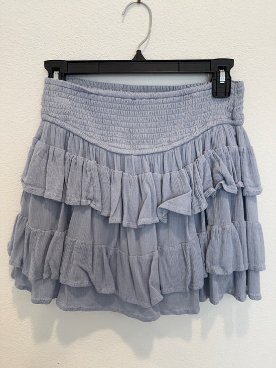 Hollister Dresses & Skirts - Hollister Light Blue Tiered Ruffle Mini Skort
